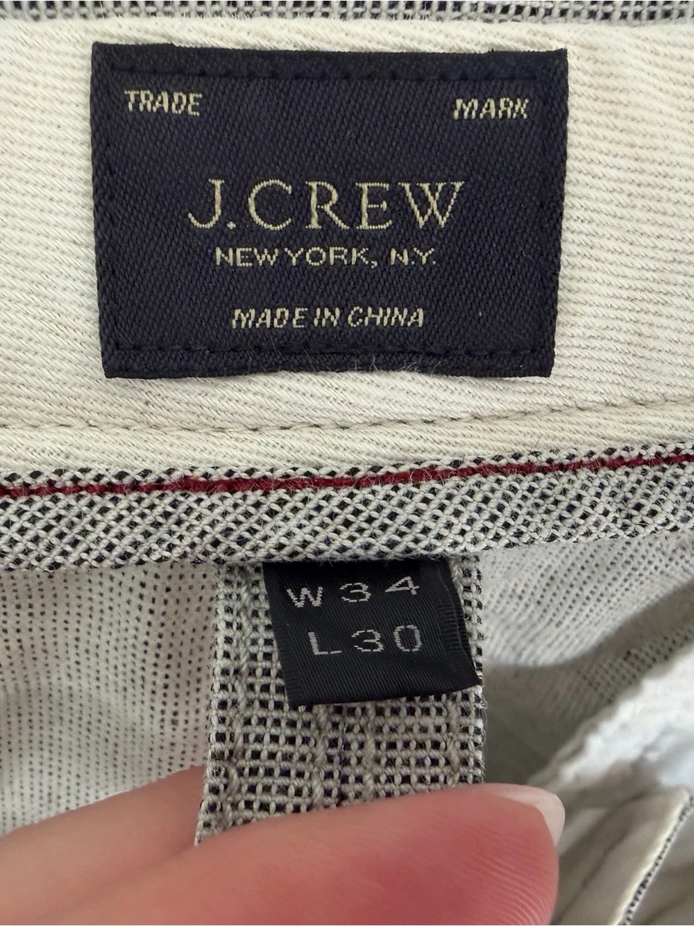 J. Crew Men's Dress Pants in Light Gray with Subtle Fleck